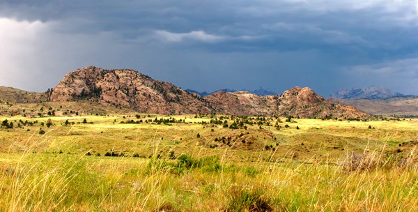 Red Mountain and Evening Storm