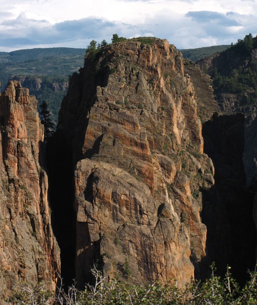 Canyon Pillars in Black Canyon of the Gunnison National Park CO