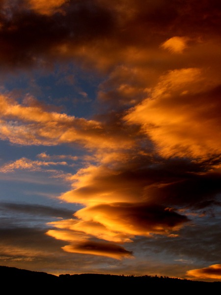 Cloud Stream at Sunset 