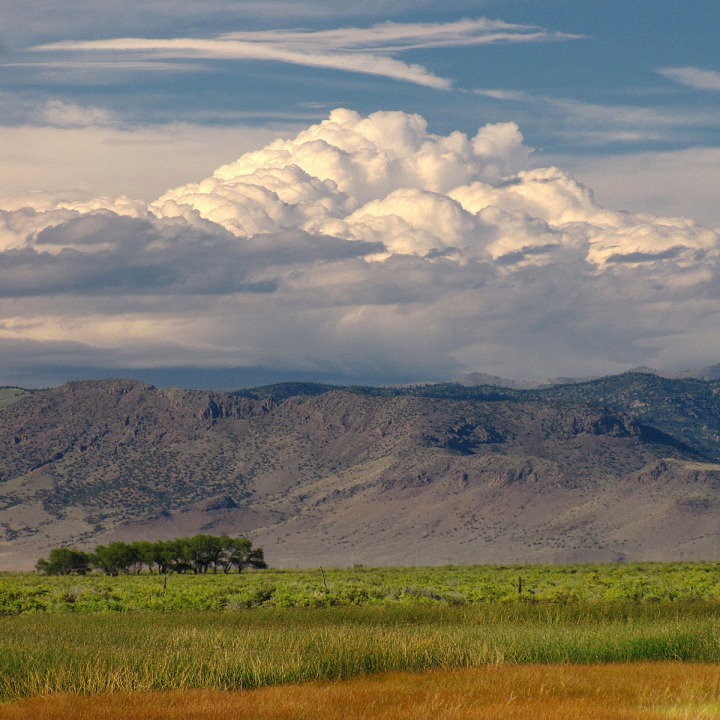 Afternoon Cumulus Rising over the North End of the San Luis Valley CO