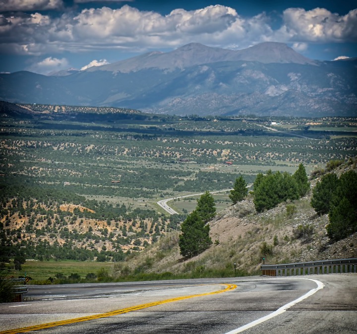 US HWY 285 North out of Salida CO Into Arkansas River Valley