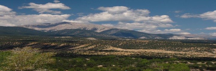 Wide View Up the Arkansas River Valley  