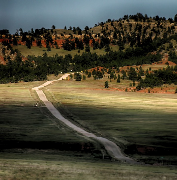 Road to Custer or Hot Springs
